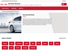 Tablet Screenshot of kiapartsdiscount.com
